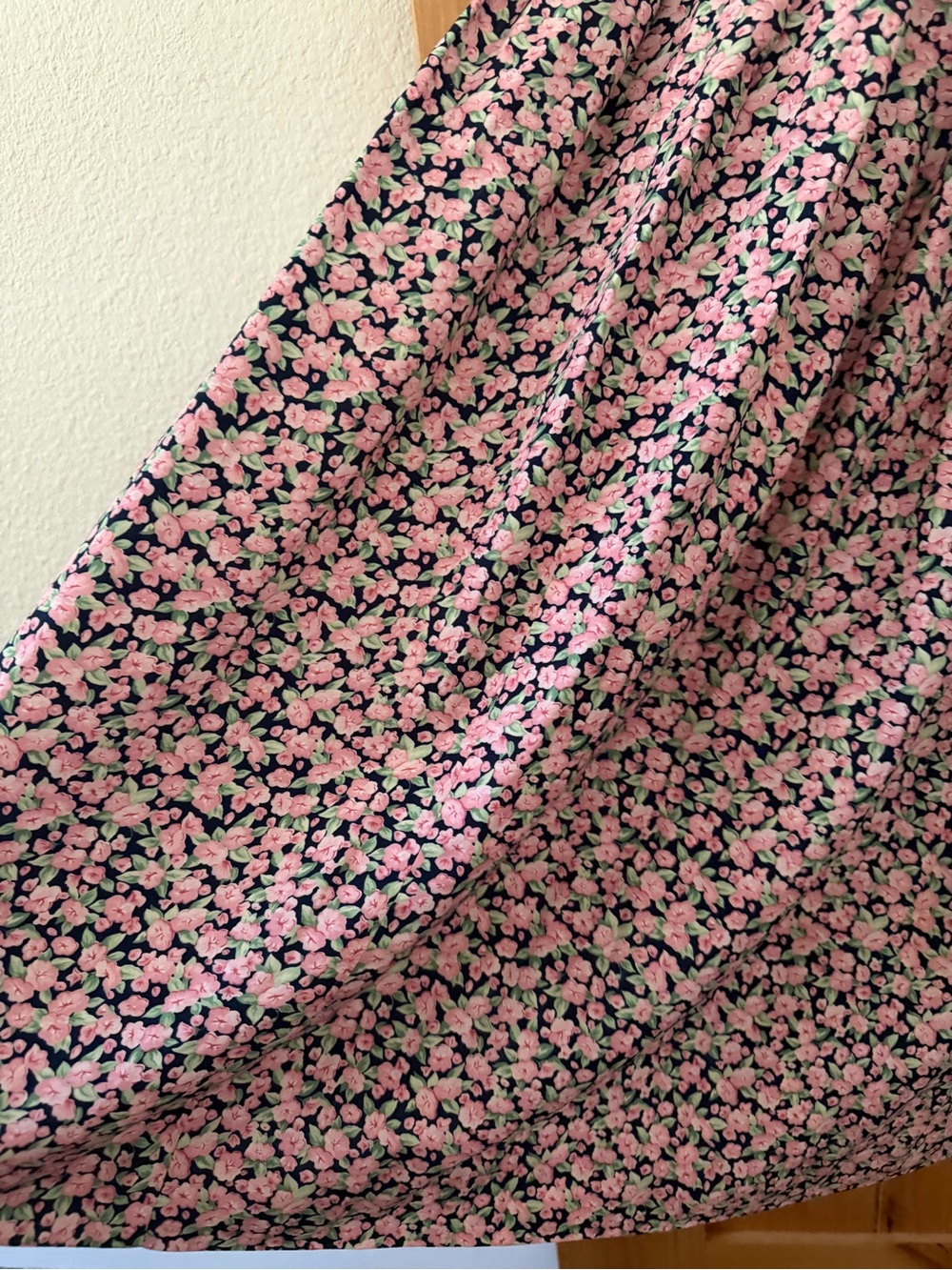 Vintage 90s Components Pink Floral Ankle Maxi Skirt Cottagecore Boho Romantic 8 - Picture 6 of 12